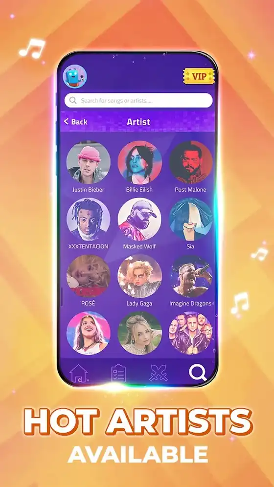 Κατάλογος τραγουδιών στο Magic Tiles 3 με ενδείξεις δυσκολίας