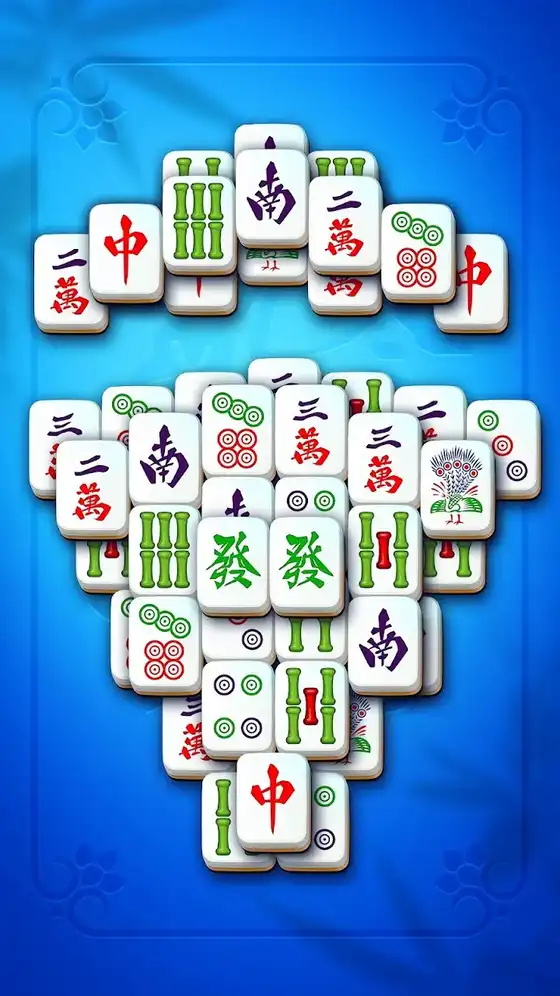 Οθόνη ολοκλήρωσης πίστας στο Mahjong Club με αστέρια και επόμενο επίπεδο