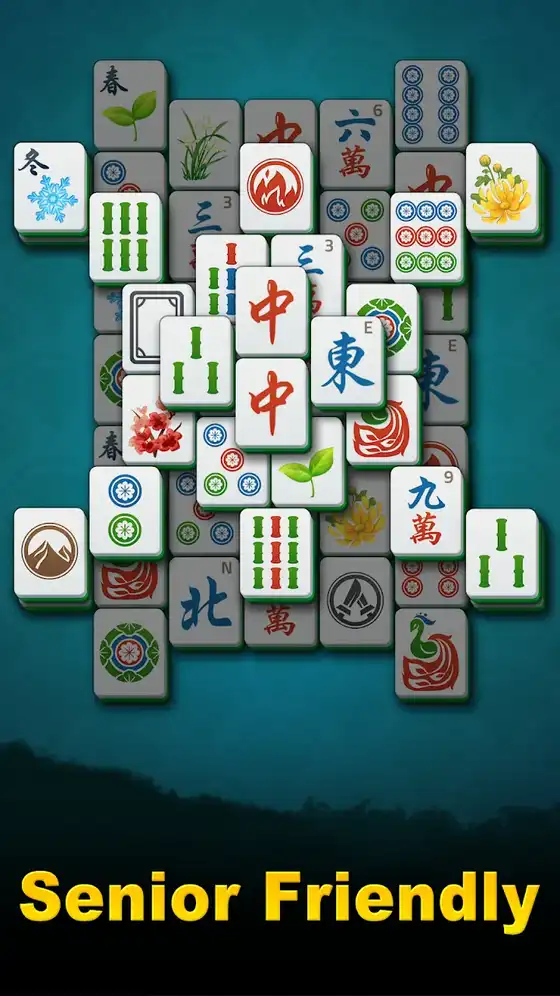 Ταμπλό του Mahjong Solitaire: Classic με πλακίδια σε πέντε επίπεδα ύψους